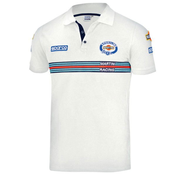 Martini Racing Poloshirt Replica blanc