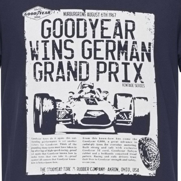 Goodyear T-Shirt Canton bleu