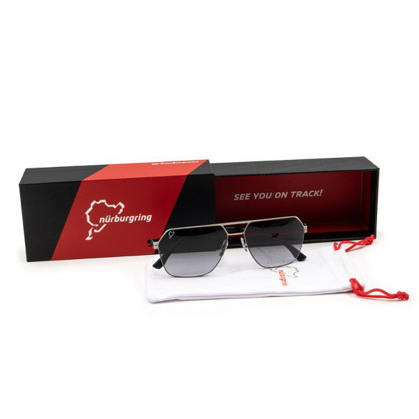 Nürburgring Gafas de sol Hohe Acht plata/negro
