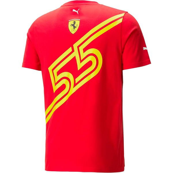 Scuderia Ferrari Sainz Camiseta rojo