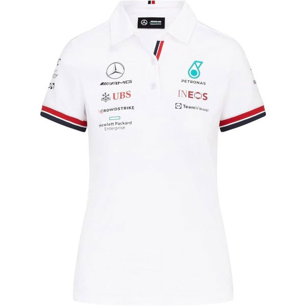 Mercedes-AMG Petronas Team Polo Donna bianco