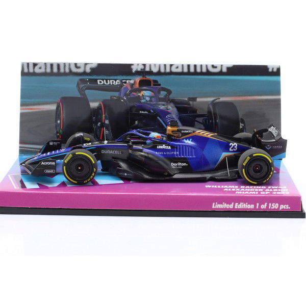 Alexander Albon Williams Racing FW44 Formel 1 Miami GP 2022 1:43