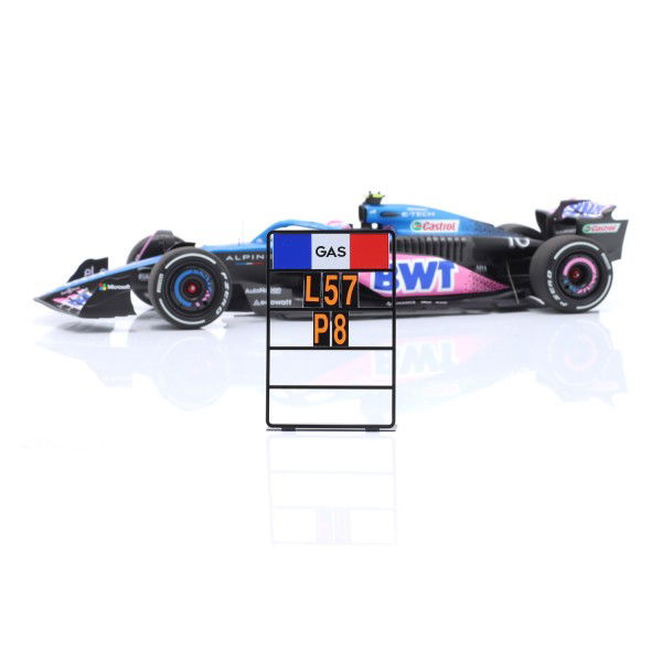 Pierre Gasly BWT Alpine F1 Team A523 Formel 1 Miami GP 2023 1:18