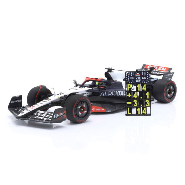 Nyck de Vries Scuderia AlphaTauri AT04 Fórmula 1 2023 Edición limitada 1/18