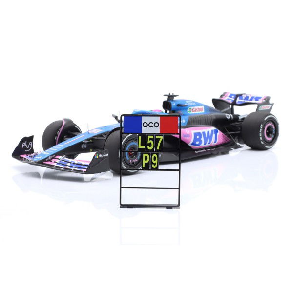 Esteban Ocon BWT Alpine F1 Team A523 Formel 1 Miami GP 2023 1:18