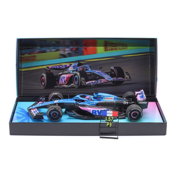 Esteban Ocon BWT Alpine F1 Team A523 Formel 1 Miami GP 2023 1:18