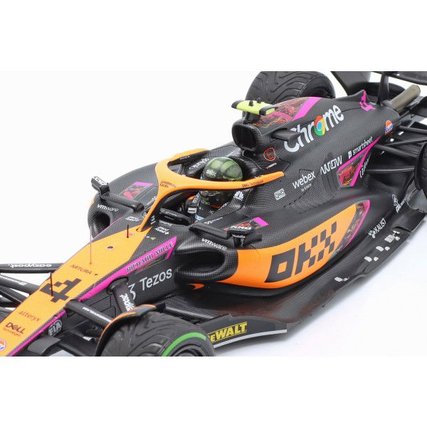 Lando Norris McLaren F1 Team MCL36 Formel 1 Singapur GP 2022 1:18