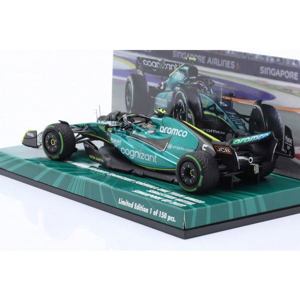 Sebastian Vettel Aston Martin F1 Team AMR22 Singapur GP 2022 1:43