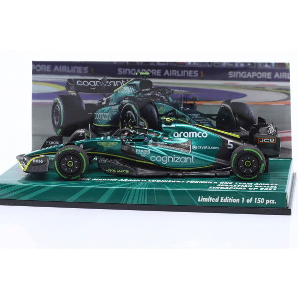 Sebastian Vettel Aston Martin F1 Team AMR22 Singapur GP 2022 1:43