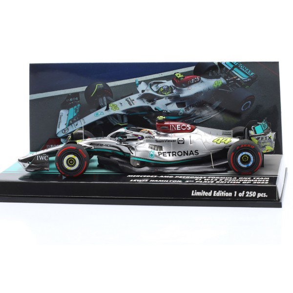Lewis Hamilton Mercedes AMG Petronas W13 Formel 1 Silverstone GP 2022 1:43