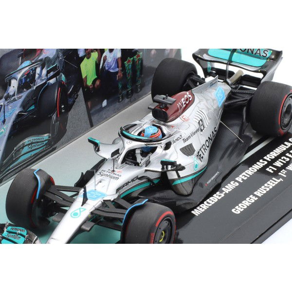 George Russell Mercedes AMG Petronas W13 Formula 1 Winner Brazil