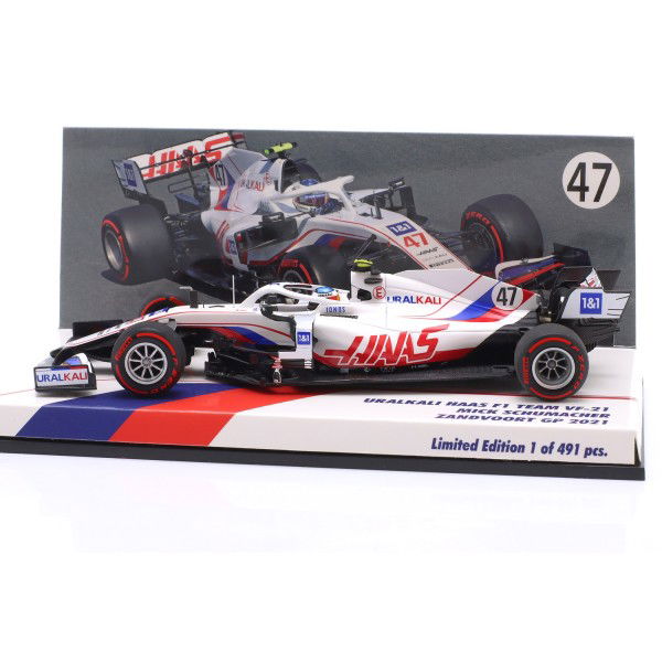 ミニチャンプス 1/43 ハース VF-21 2021 ミック・シューマッハ Mick Schumacher Uralkali Haas F1 Team VF-21 Formula 1 Zandvoort GP