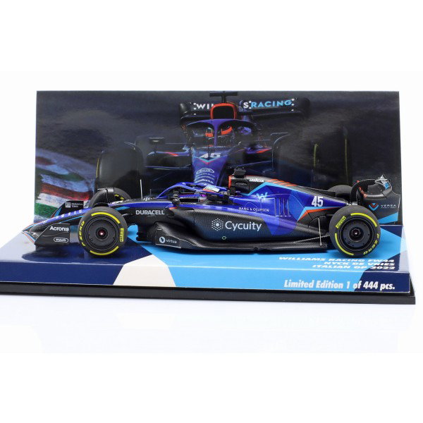 Alexander Albon Williams Racing FW44 Formel 1 Italien GP 2022 1:43
