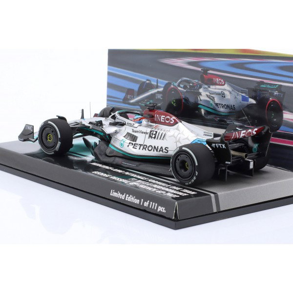 George Russell Mercedes AMG Petronas W13 Formula 1 French GP 2022