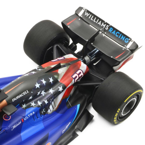 Alexander Albon Williams Racing FW45 Formel 1 Austin GP 2023 1:18