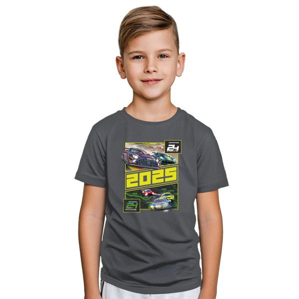 24h Nürburgring/Spa Camiseta para niños gris oscuro