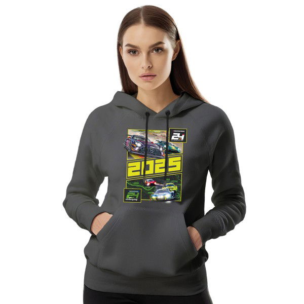 24h Nürburgring/Spa Sweat à capuche gris foncé