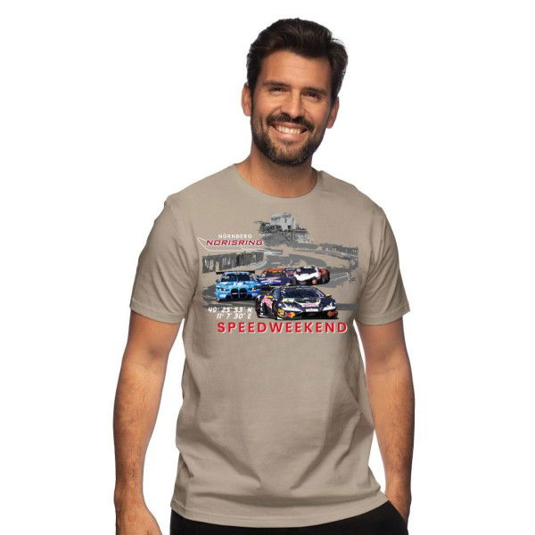 Norisring T-Shirt Speedweekend hellgrau
