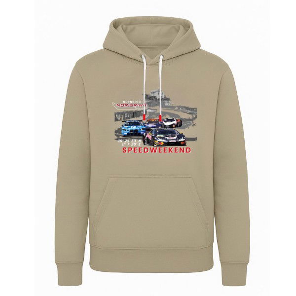 Norisring Kapuzenpullover Speedweekend hellgrau