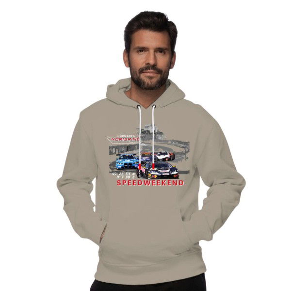 Norisring Hoodie Speedweekend light grey