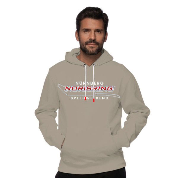 Norisring Sweat à capuche Logo gris clair