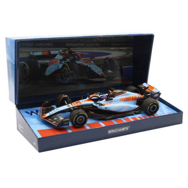 Alexander Albon Williams Racing FW45 Formel 1 Singapur GP 2023 1:18