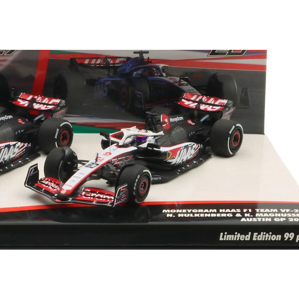 Haas F1 Team Hülkenberg / Magnussen Austin GP 2023 Doppel-Set 1:43