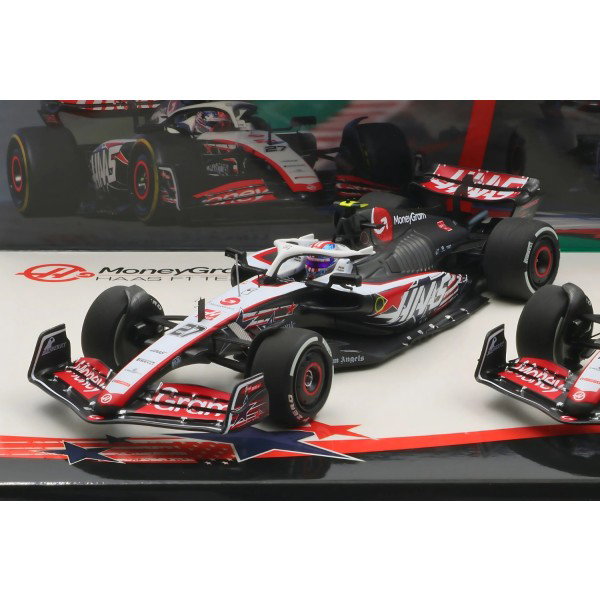 Haas F1 Team Hülkenberg / Magnussen Austin GP 2023 Doppel-Set 1:43