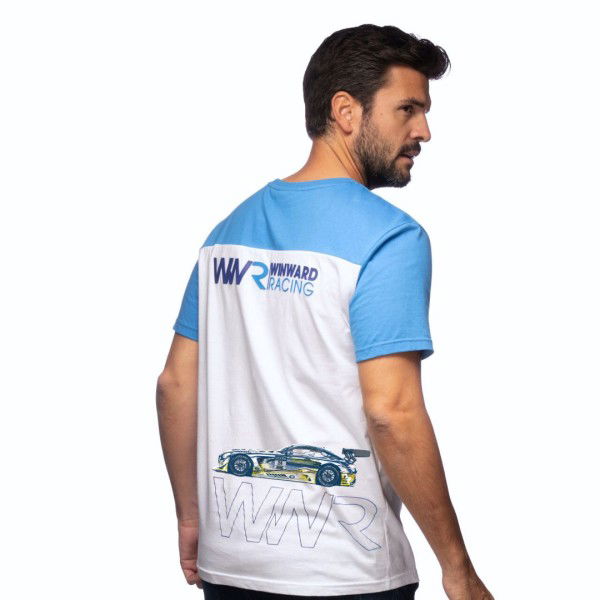 Maro Engel T-Shirt #24 blau/weiß