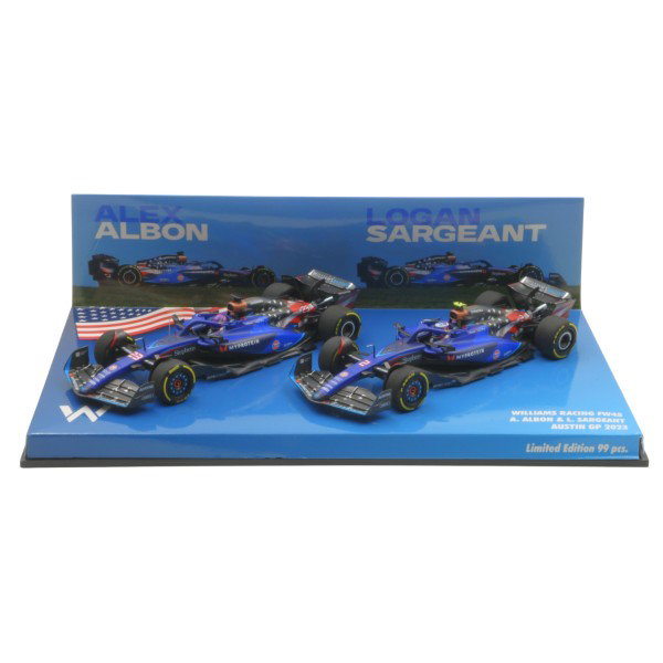 Williams Racing Team FW45 Albon / Sargeant Austin GP 2023 Doppel-Set 1:43