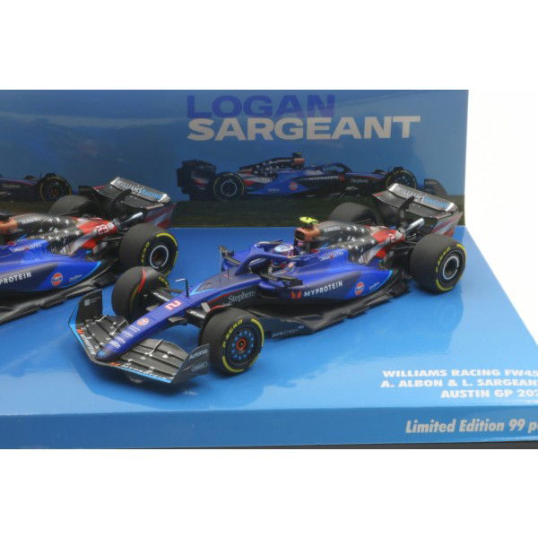 Williams Racing Team FW45 Albon / Sargeant Austin GP 2023 Doppel-Set 1:43