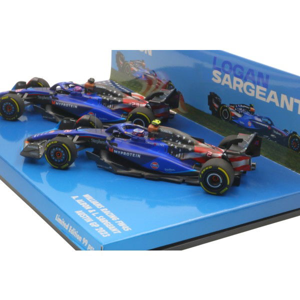 Williams Racing Team FW45 Albon / Sargeant Austin GP 2023 Doppel-Set 1:43