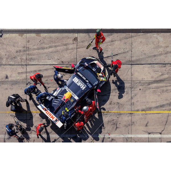 Red Bull Team ABT Art Print - 24h-Rennen Nürburgring 2025 - Top View