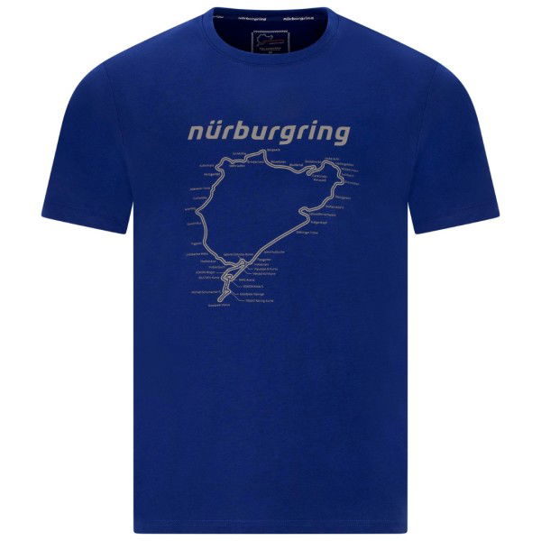 Nürburgring T-Shirt Racetrack blue