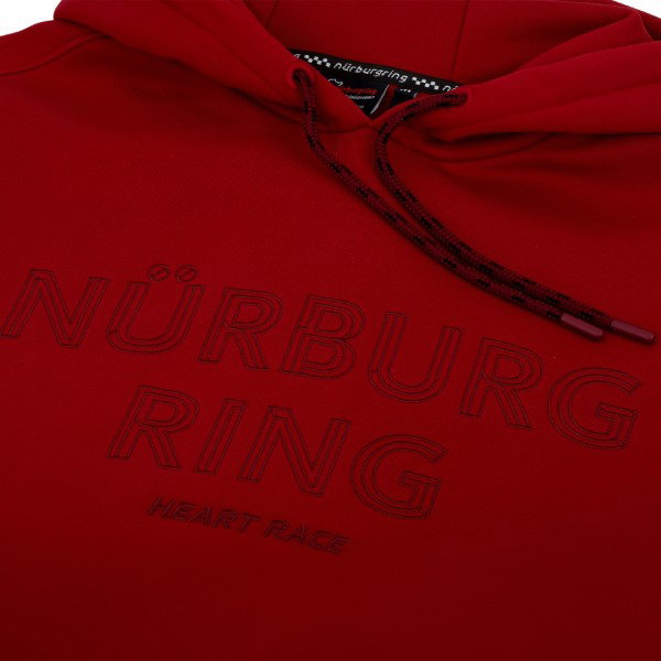 Nürburgring Felpa con cappuccio Donna Basic rosso