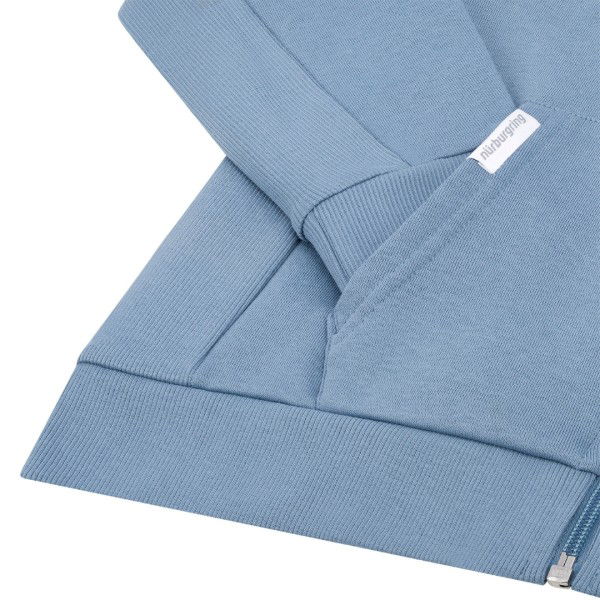 Nürburgring Kinder Kapuzensweatjacke Technical blau