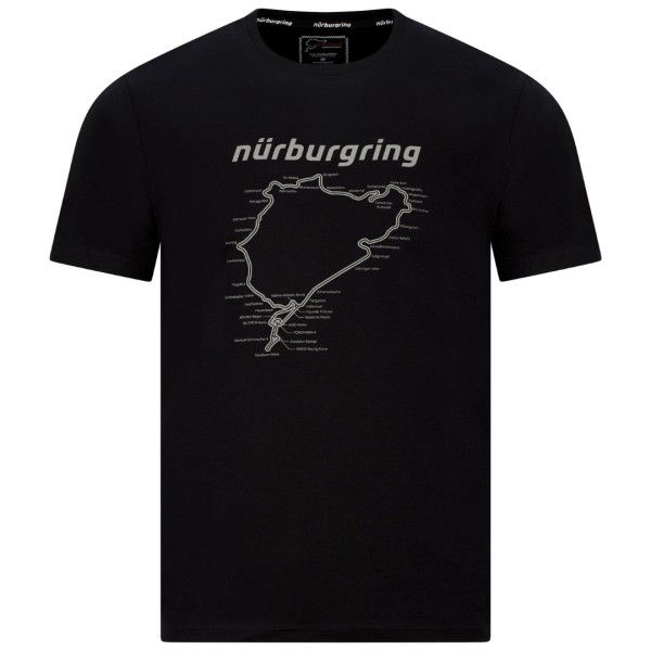 Nürburgring T-Shirt Racetrack schwarz