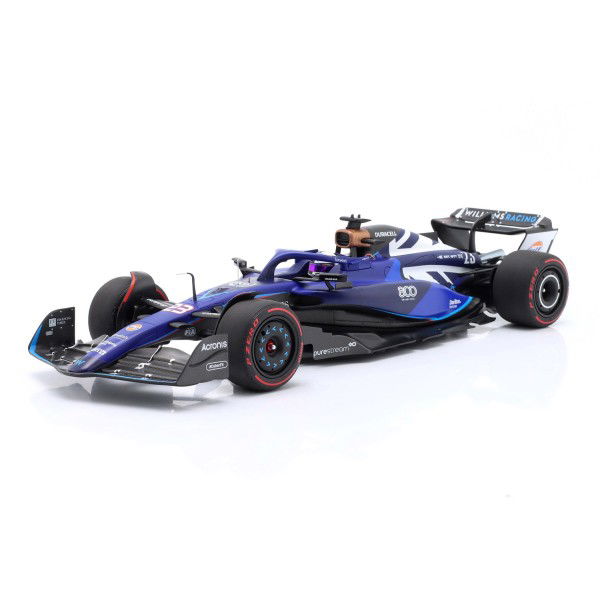 Alexander Albon Williams Racing FW45 Formel 1 Silverstone GP 2023 1:18