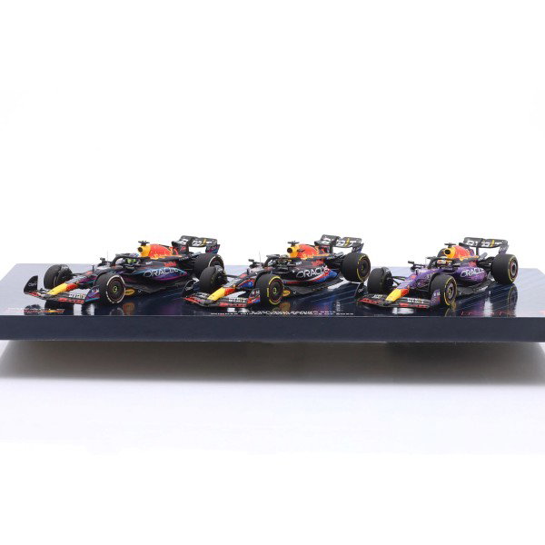 Red Bull Racing Verstappen Sieger Miami, Austin, Las Vegas GP 2023 3er-Set 1:43