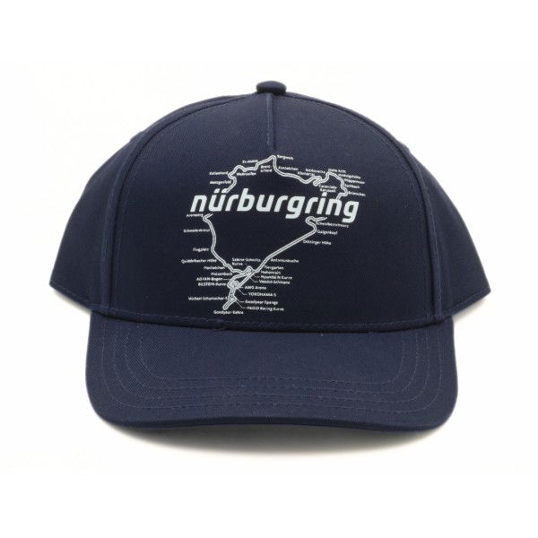 Nürburgring Gorra para niños Racetrack azul