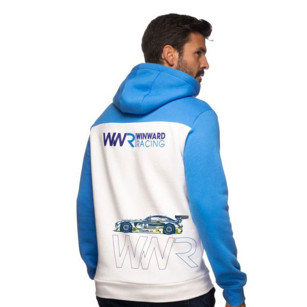 Maro Engel Kapuzenpullover #24 blau/weiß