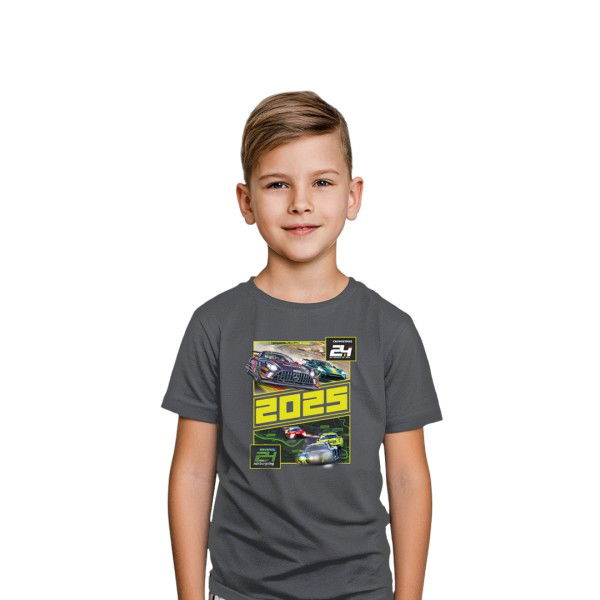 24h Nürburgring/Spa Camiseta para niños gris oscuro