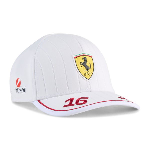 Scuderia Ferrari Cap Leclerc white