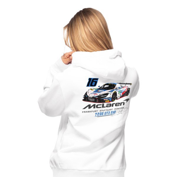 Dörr Motorsport Sudadera con capucha Mclaren Timo Glock #16 blanco