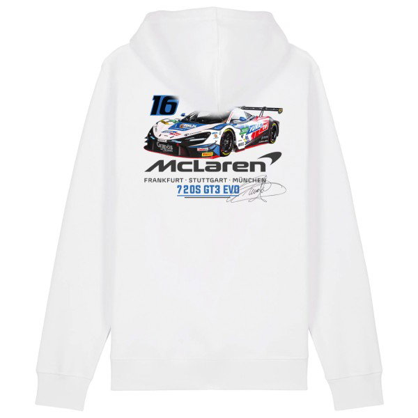 Dörr Motorsport Sudadera con capucha Mclaren Timo Glock #16 blanco