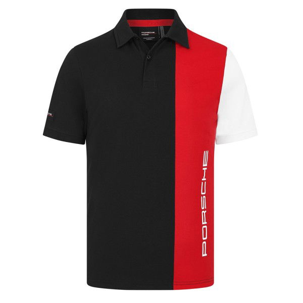 Porsche Motorsport Poloshirt Stripe schwarz