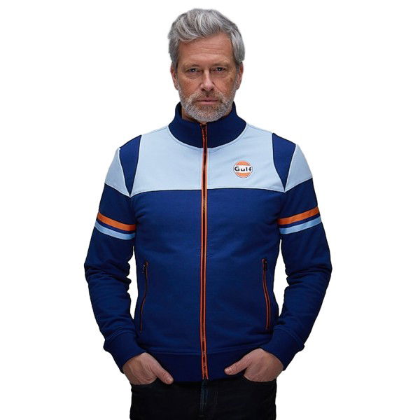 Gulf Sweatjacke Classic Stripe navy blau