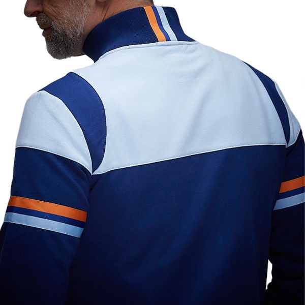 Gulf Sweatjacket Classic Stripe bleu marine