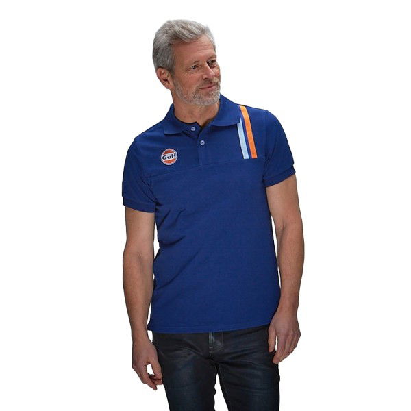 Gulf Poloshirt Classic Stripe navy blue