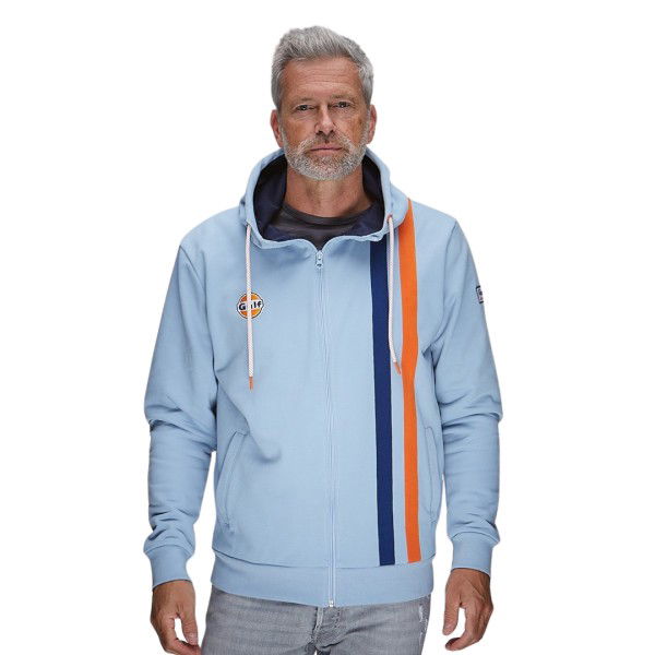 Gulf Giacca con cappuccio Since 1901 azzurro